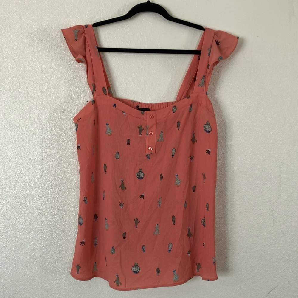 Torrid Coral Tank Top with Pattern